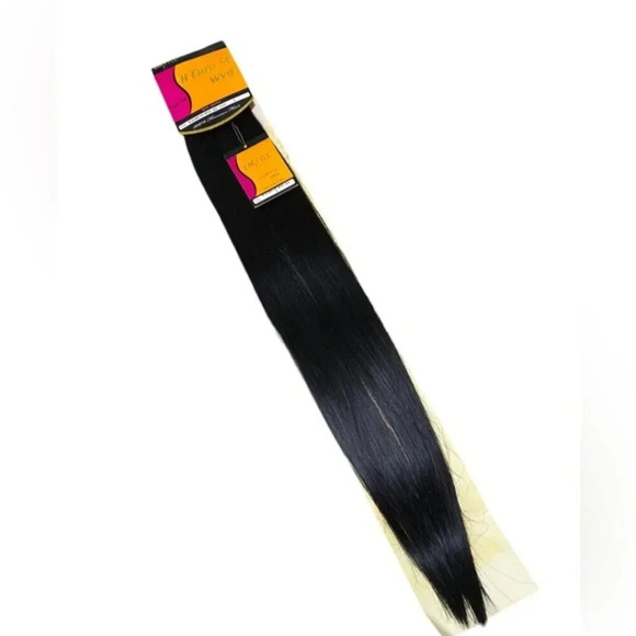 Accessories - Human hair blended Synthetic hair extensions 24” 1B black